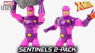 Marvel Legends Sentinels 2Pack XMen Hasbro Pulse Exclusive Action Figure Review [upl. by Sabas]