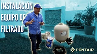 Equipo de filtrado PENTAIR para piscina Instalación Bomba IntelliFlo y Filtro San Dollar Parte 1 [upl. by Eedrahc]