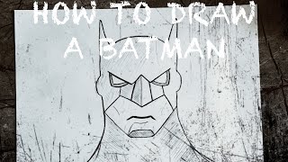 Draw Batman character Timelapse [upl. by Retloc]