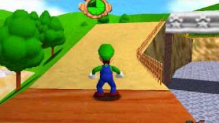 Super Mario 64 LUIGI UNLOCKED [upl. by Bohlin]