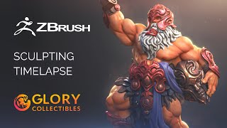 Sculpting amp Posing Dwarf Champion  ZBrush Timplase [upl. by Naellij]