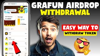 Grafun Token Withdrawal Process Step by Step  Hot Wallet Gra fun Bot Airdrop  Hot Wallet Withdraw [upl. by Osanna]