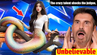 Amazing talent shocks the judges with half human half snake wins the Golden Buzzer  AGT 2024 [upl. by Atterbury]