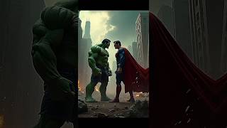 Who will win in this battle  hulk vs Superman  Dc vs marvel  shorts marvel dc trending [upl. by Bibbie]