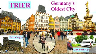 Trier Germanys oldest City Tour great food stunning buildings City Park up  Vanlife UK [upl. by Nennerb]