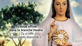 Chant quotÔ Vierge de lEucharistiequot Inno alla Vergine dellEucaristia par les Messagères de ND [upl. by Josefa]