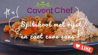 Cavent Chef spitskool met rijst en zoet zure saus [upl. by Asseret]