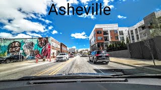 Asheville NC  Driving Downtown  Tunnel Rd  Patton Ave  4K [upl. by Filiano]