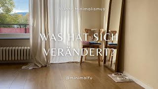 1 Jahr Minimalismus meine Veränderung 🌿 [upl. by Ikciv57]