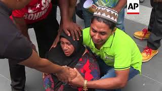 Rohingya migrants in Malaysia protest violence in Myanmar [upl. by Sale]