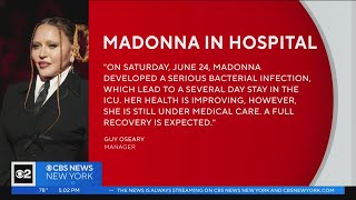 Madonna hospitalized with bacterial infection [upl. by Sialac]