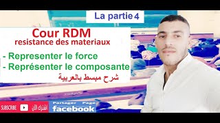 شرح بالدارجة quotReprésenter les force et leur composant quotpartie 4 [upl. by Pentheas]