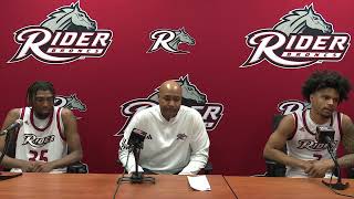 Game Recap  Rider Mens Basketball defeats Canisius in overtime [upl. by Jephthah522]