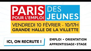 Ici on recrute  Salon PARIS POUR LEMPLOI DES JEUNES 2023 [upl. by Myrvyn]