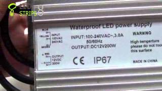 200W Waterproof IP67 Transformer Sample Video [upl. by Yanal972]