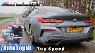 BMW M850i Gran Coupe  0259KMH 0160MPH  ACCELERATION amp Exhaust SOUND by AutoTopNL [upl. by Hilly]