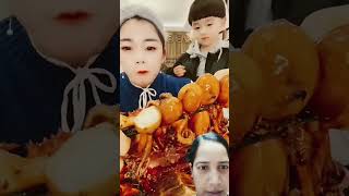 Chinese eating seafood show chinese mukbang food short viral video [upl. by Lionello]