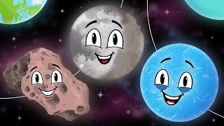 Moons of the Universe  Moon Facts Size Comparisons and Space Science [upl. by Kramal]