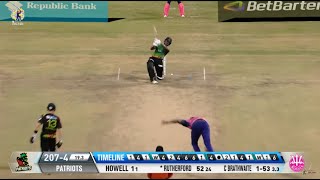 Sherfane Rutherford Smashes THREE Sixes in a Row  CPL 2023 [upl. by Aivonas]