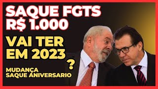 SAQUE FGTS de R 1000 em 2023  Vai ter SAQUE EMERGENCIAL FGTS 2023  FGTS EXTRAORDINARIO 2023 [upl. by Gans]