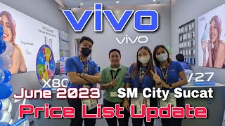 VIVO Price List Update June 2023 Vivo V27 series V25 series Y22s Y35 Y16 Y02 Y02s Vivo X80 [upl. by Nebra]