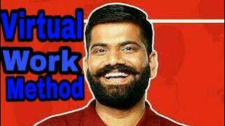 How To solve Virtual work method in Hindi [upl. by Iredale581]