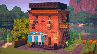 Minecraft New York style House Build  Tutorial [upl. by Everara993]