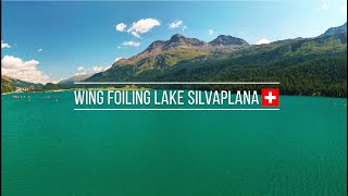 Wing Foiling at Lake SilvaplanaSwitzerland 2021 [upl. by Harak565]