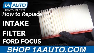 How to Replace Engine Air Filter 0004 Ford Focus [upl. by Noislla]