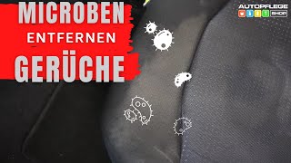 Polstersitze im Auto reinigen und Gerüche mit Microben entfernen Akut SOS Clean  Microb Duo [upl. by Ayocat543]