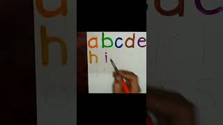 i  Colorful Lowercase English Alphabets for Kids  Handwritten Fun  4K4 Kids [upl. by Derk]