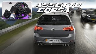 Assetto Corsa Gameplay  Volkswagen Golf R MK7  Logitech G92329 Steering Wheel [upl. by Ellenij]