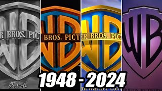 Evolution of Warner Bros logo  19482024 [upl. by Dickenson]