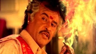 Pedarayudu Movie  Rajnikanth Introduction Scene  Mohan BabuSoundarya [upl. by Nairdad839]