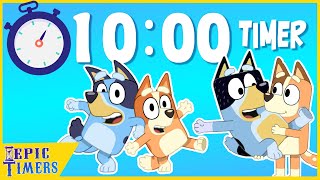 Bluey and Bingo are having fun in this 10minute timer with music [upl. by Swetlana]