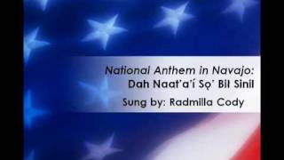 The StarSpangled Banner Navajo Lyrics National Anthem [upl. by Reynolds92]