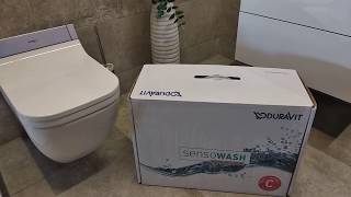 Unpacking Duravit SensoWash 610300002000300 StarckC seat for WC [upl. by Yllod579]