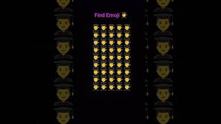 Find Emoji challenges emoji findtheoddemojigame emojiquiz [upl. by Suirauqed]