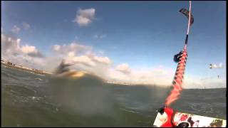 Kitesurfing learning how to jump lesson with Lewis Crathern [upl. by Chemaram]