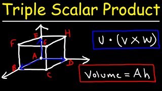 Volume of a Parallelepiped Using The Triple Scalar Product Calculus 3 [upl. by Cati]