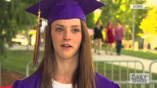 Firefighter who saved baby watches her graduate [upl. by Carry]