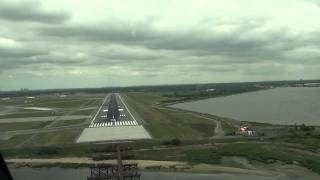 PilotCAM view into New York JFK Rwy 4R [upl. by Wehrle]