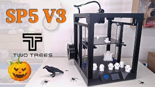 TwoTrees SP5 V3 first impression and test  3D print your Halloween [upl. by Hilliary108]