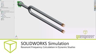 SOLIDWORKS Simulation Tutorial  Resonant Frequency Calculation in Dynamic Studies [upl. by Maureen]