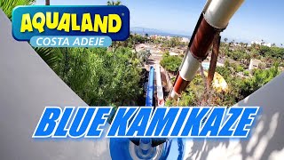 Blue Kamikaze in Aqualand Costa Adeje POV 20222023 [upl. by Nyrret]