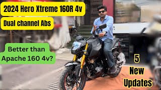 2024 Hero Xtreme 160R 4v Dual Abs  All new updates price amp features  Better than apache 160 4v [upl. by Hardman439]