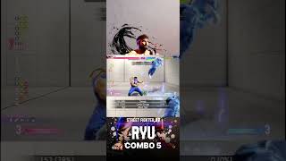 Street fighter 6 Ryu  combo 5 capcom capcomgames streetfigther fighter fighting fightinggames [upl. by Charissa911]