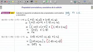 Propiedad conmutativa y asociativa de la adición ejercicio 26 [upl. by Thaine]