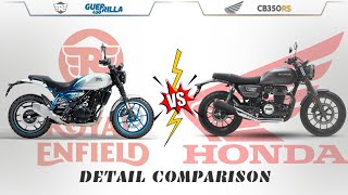 Royal enfield Guerrilla 450 🆚 Honda CB 350 RS  Bike Informer [upl. by Enilorac472]