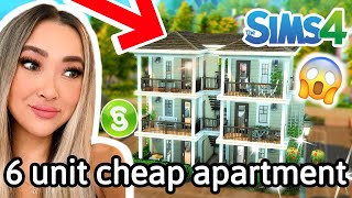 building a cheap student apartment in Copperdale in the Sims 4 For Rent Build Series Episode 14 [upl. by Ayotan]